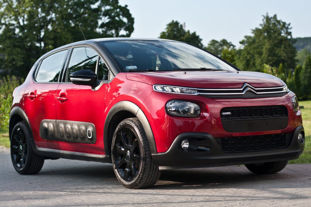 Folia PPF nałożona na citroena c3